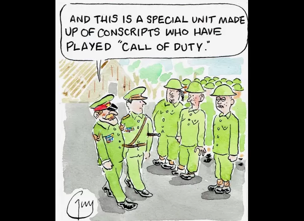 Guy Venables' cartoons are featured in the Metro newspaper every day.