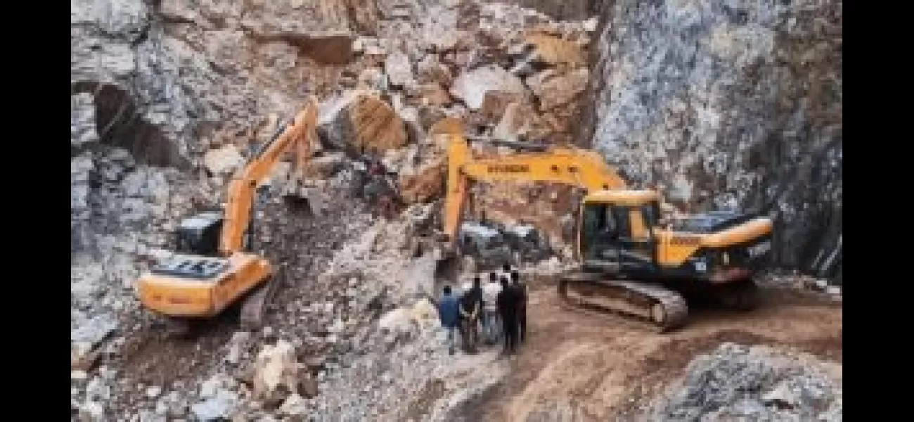 10 die and many lost due to heavy rains causing a stone quarry to collapse in Mizoram.