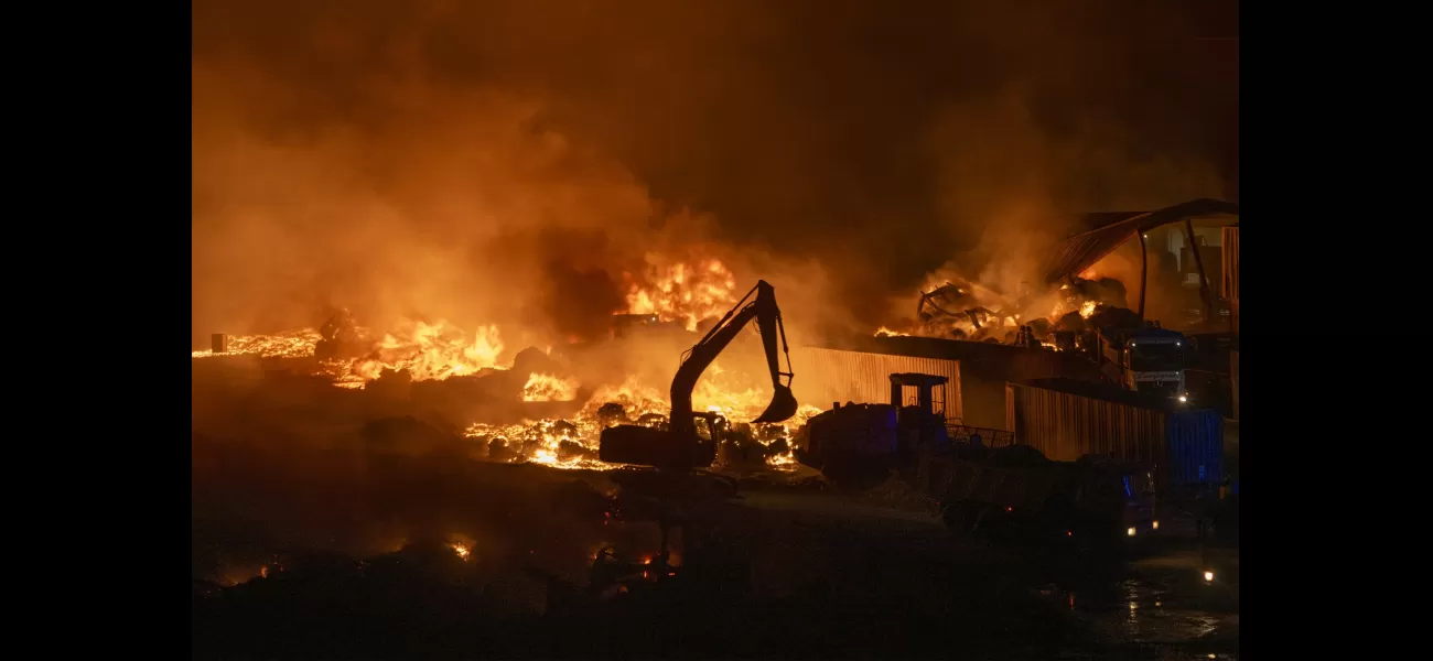 Warning given at popular vacation area after huge blaze.