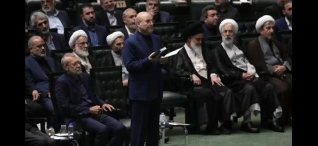 Conservative politician Mohammad Bagher Qalibaf remains speaker of Iran's parliament after being re-elected.