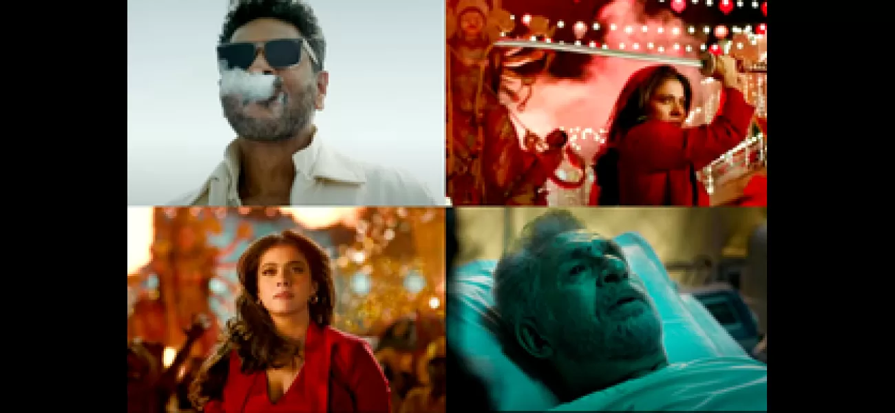 Bollywood star Kajol shows off her fierce side as she wields a sword in the teaser for 'Maharagni - Queen of Queens'.