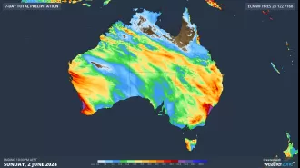 80% of Australia will be drenched by a large rain system in the upcoming week.