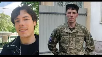 A man from Britain travels 300km to join the fight in Ukraine after his friend is killed by Putin's forces.