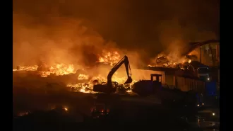 Warning given at popular vacation area after huge blaze.