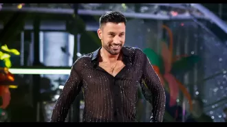 Giovanni Pernice happily announces 'we are back' as his Strictly co-star embraces him in a hug.