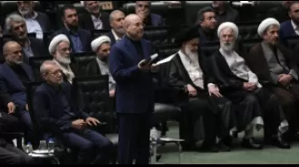 Conservative politician Mohammad Bagher Qalibaf remains speaker of Iran's parliament after being re-elected.