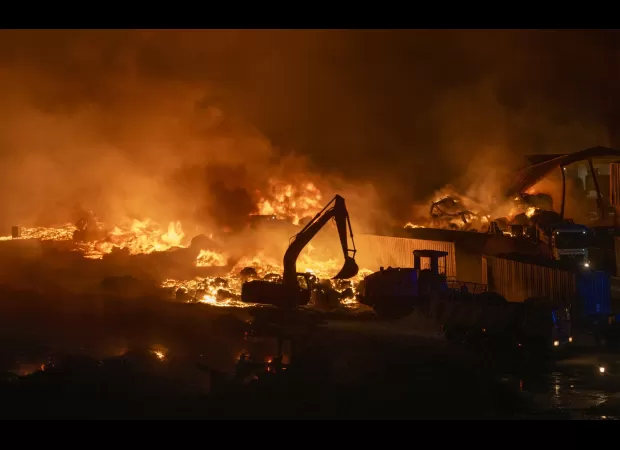 Warning given at popular vacation area after huge blaze.