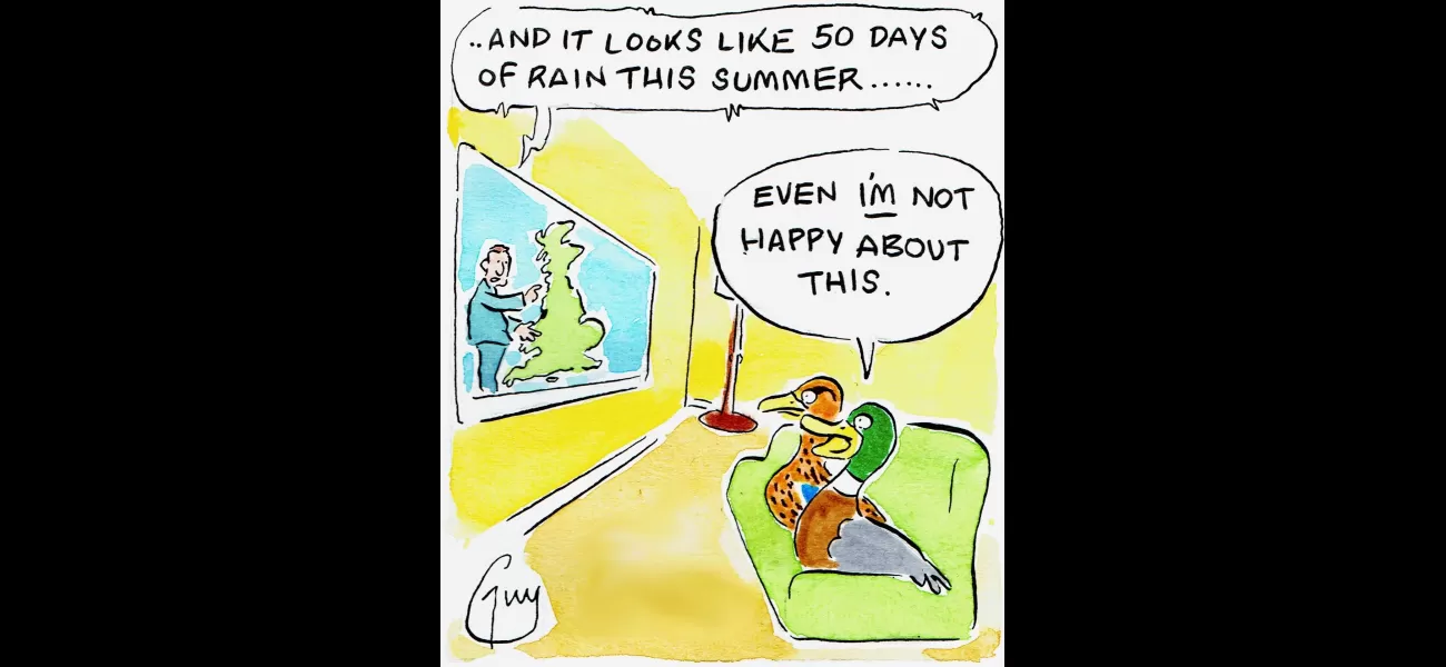Guy Venables draws a daily cartoon for the Metro newspaper.