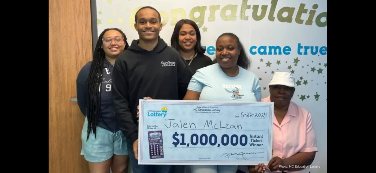 A teenager from Raleigh, North Carolina won a million dollar lottery prize with the help of her sister's lucky pick.