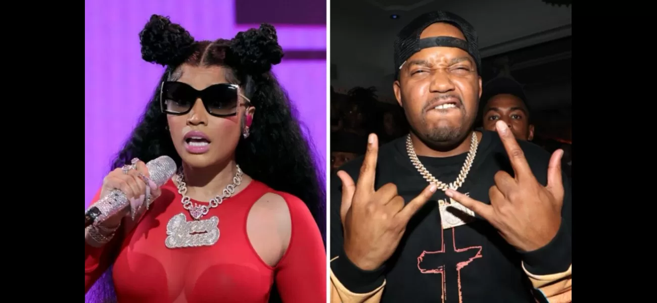 Nicki Minaj warns she will fire her DJ after he autographs a fan's chest.