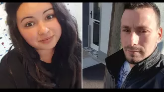 A man has been imprisoned for stabbing a pregnant woman on a public road.