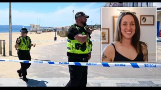 A 20-year-old man was arrested for stabbing a woman at Bournemouth beach.