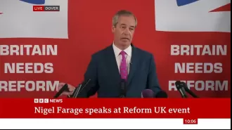 BBC news anchor says sorry on live TV for remarks about Nigel Farage