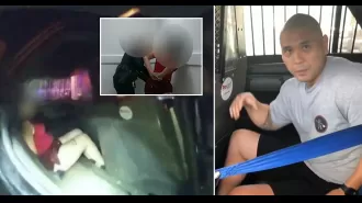 Police officer's unique excuse for being trapped in vehicle with woman who demanded sex.