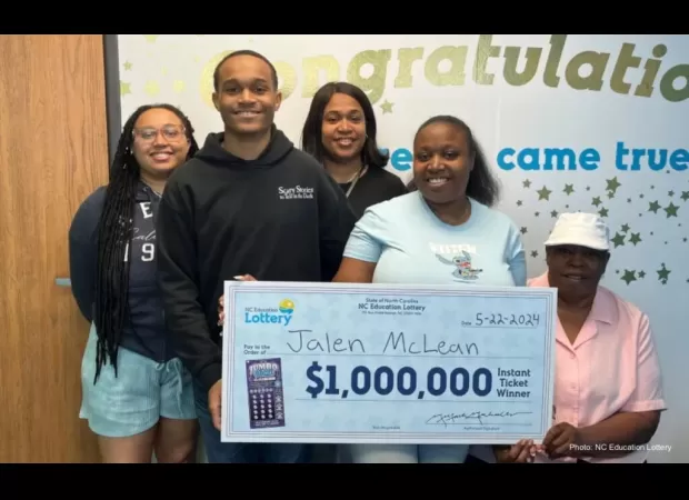 A teenager from Raleigh, North Carolina won a million dollar lottery prize with the help of her sister's lucky pick.