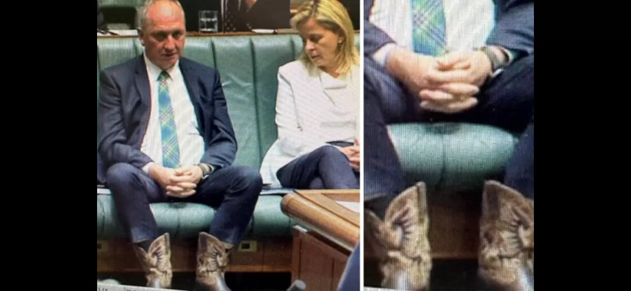 Barnaby Joyce is being criticized for his choice of attire in Parliament due to his cowboy boots.