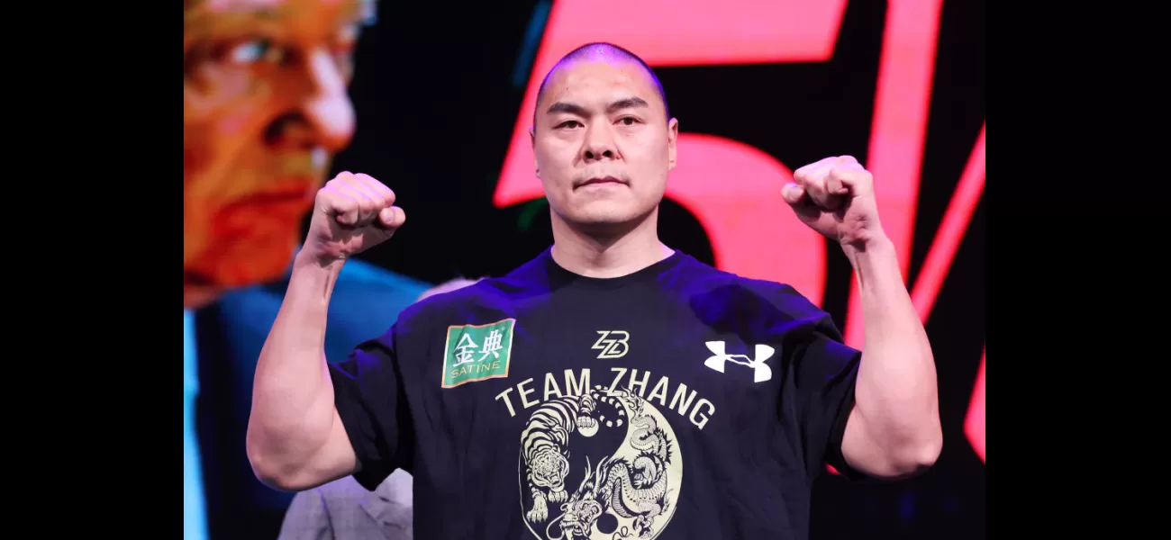Boxer Zhilei Zhang plans to follow Tyson Fury's strategy to defeat Deontay Wilder in their upcoming match and put him to sleep.
