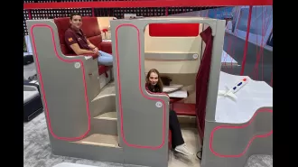 The two-tier airplane seat is returning, now available in first-class.