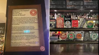 Local brewery fighting against big companies in pub industry.