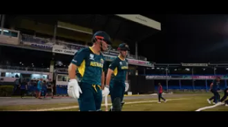 Australia surprisingly defeated Namibia in a warm-up match for the T20 World Cup, despite being short-handed with only nine players.