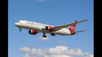 A Virgin Airlines flight caused an urgent reaction at an airport in the UK.