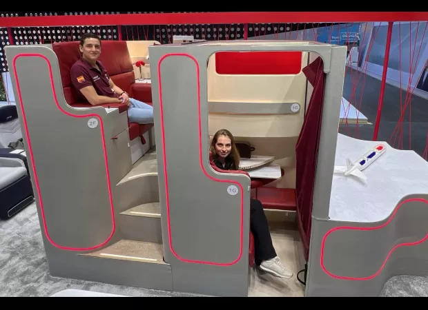 The two-tier airplane seat is returning, now available in first-class.