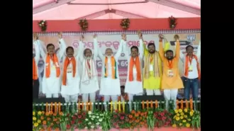 PM Modi interrupts speech, requests medical assistance for reporter who fainted at Baripada rally.
