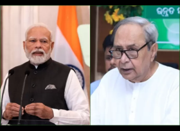 Modi suggests a plot behind Patnaik's declining health; Patnaik responds that he is in good health.