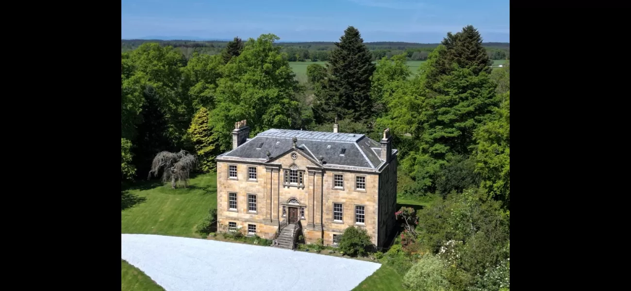 A large Georgian estate including a tennis court and orchard is up for sale for under £1 million.