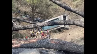 Seven people were killed and 28 others were injured when a bus fell into a gorge in Akhnoor, Jammu and Kashmir.