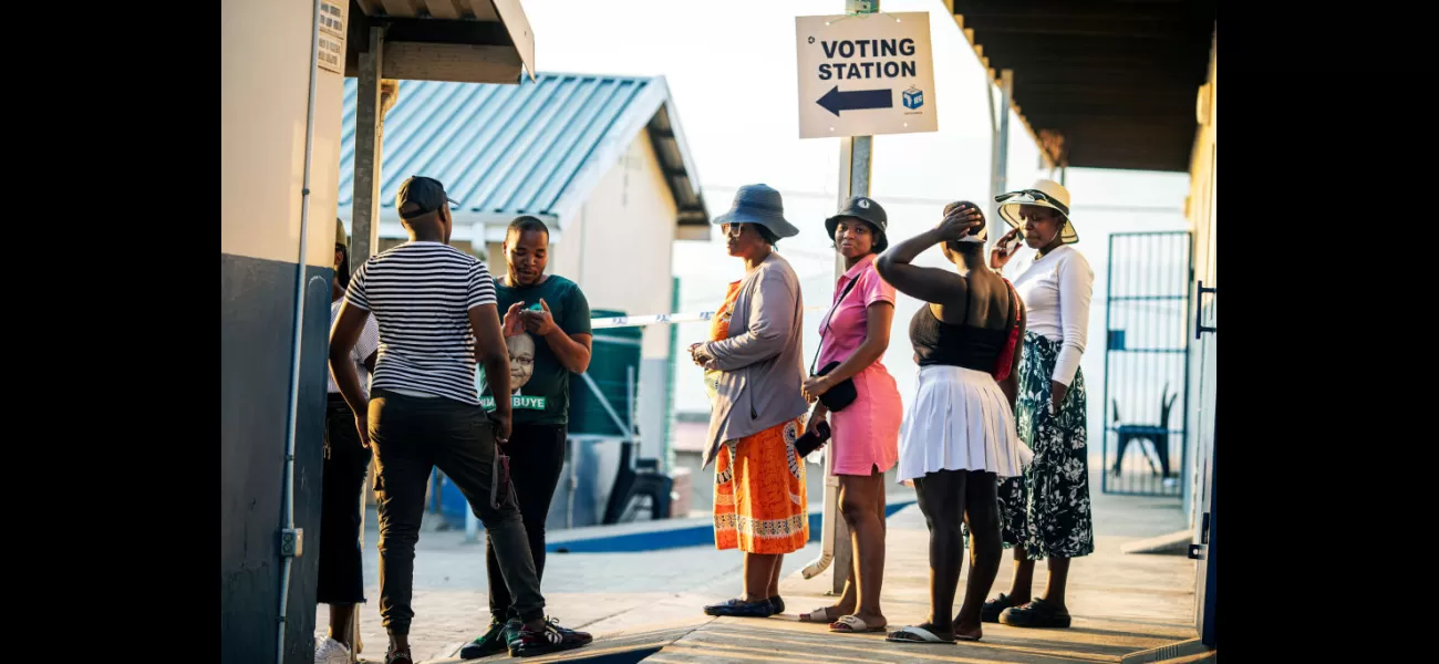 Voting takes place in South Africa's largest election since apartheid ended.