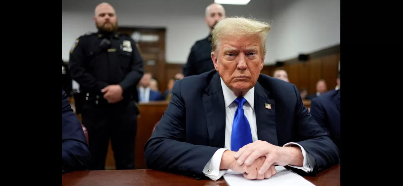 Trump's historic conviction as first US president to be a felon leaves him with a disapproving expression.