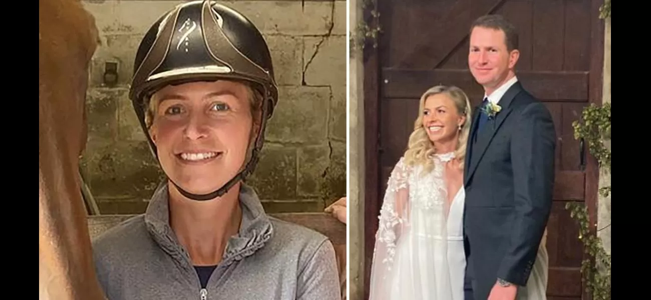 Man honors late wife who passed away while participating in horse riding competition.