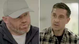 Wayne Rooney surprises Gary Neville by declaring the greatest England player ever.