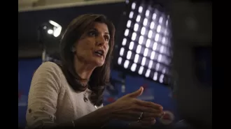 Nikki Haley visits Israel and writes a war message on an artillery shell.