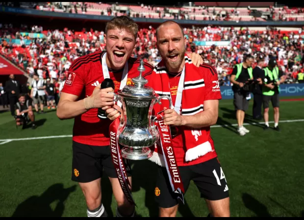 Manchester United fans are upset that a player from their rival team, Celtic, was chosen for the Denmark squad for Euro 2024 over one of their own players.