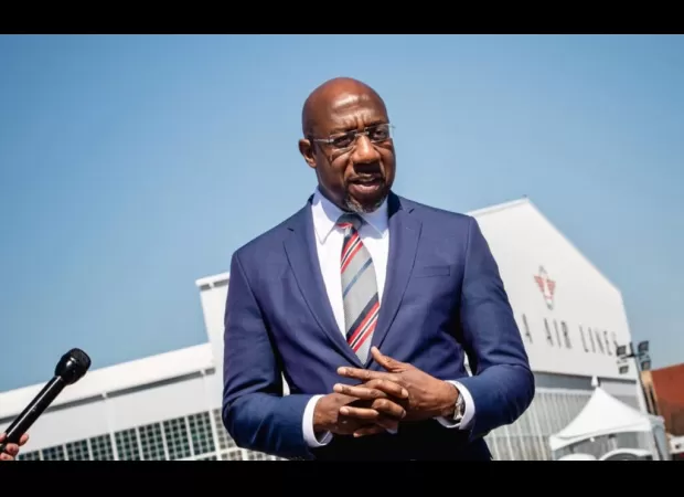 Senator Warnock fights to keep Atlanta airport out of state's hands.