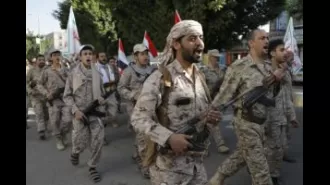 US and UK forces launch airstrikes against Houthi rebels in Yemen following increase in attacks on ships.