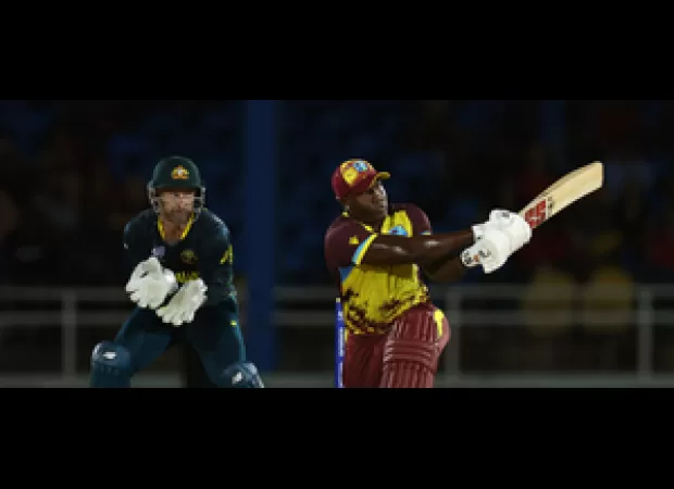 West Indies defeat Australia in pre-tournament game at T20 World Cup.