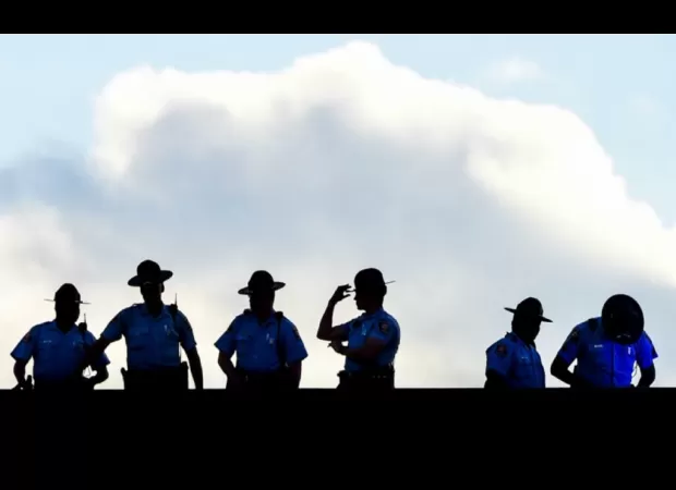 Opponents of 'Cop City' in Atlanta claim that the police are constantly watching and harassing them through intense surveillance.