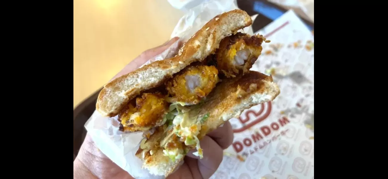 Japanese burger restaurant wows customers with their unique Miso Ebi Fry dish.