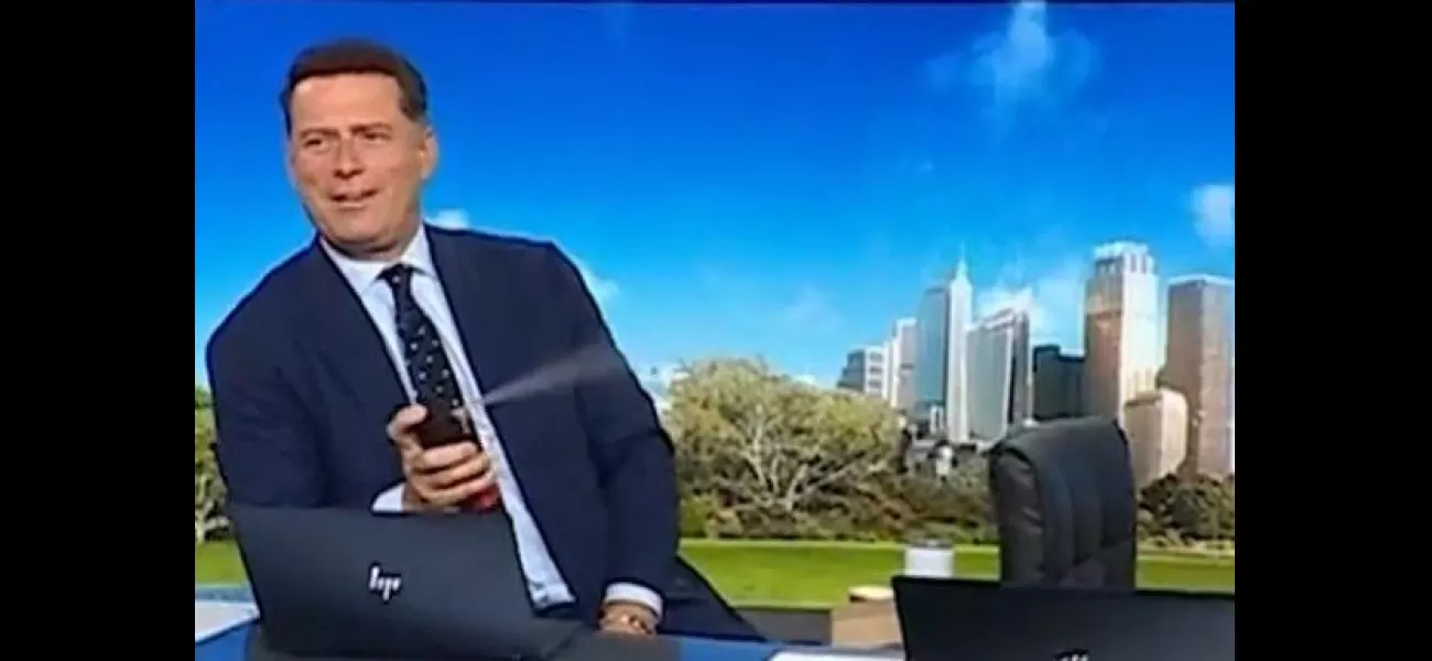 Co-host shocked by TV host's on-air spray of Lynx Africa.