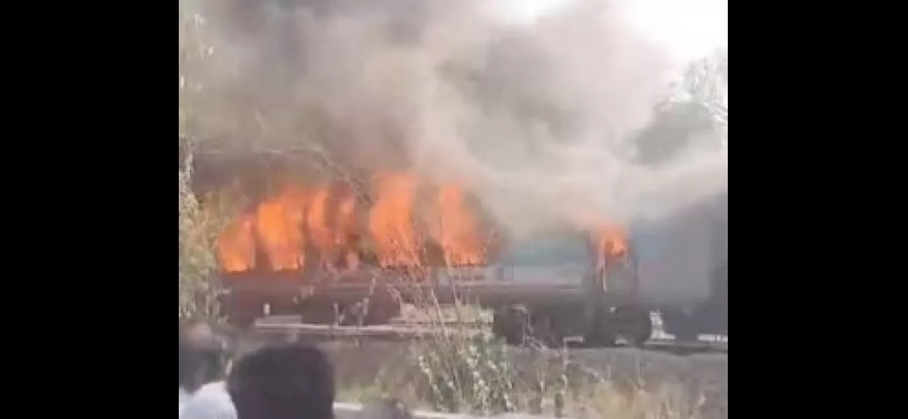 A fire occurred in three coaches of Taj Express in Delhi with no reported injuries.