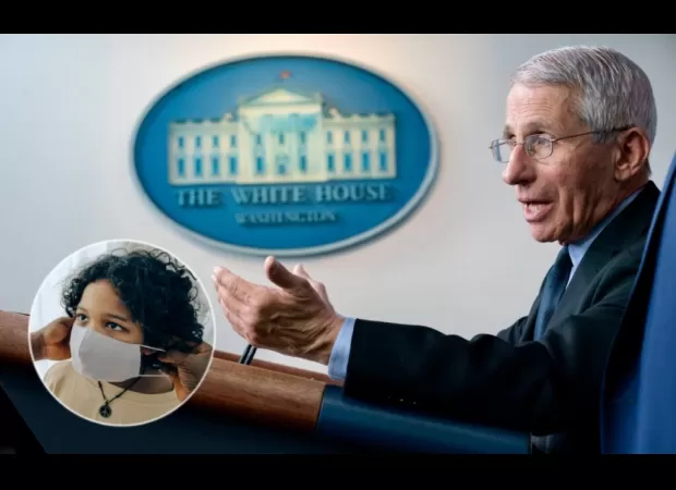 Dr. Fauci speaks about COVID-19 guidelines during his testimony.