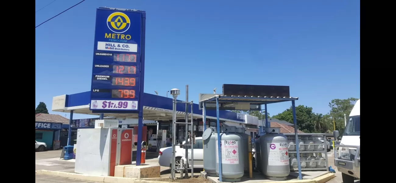 A gas station in Melbourne is selling petrol for 99 cents per liter during a two-hour period.