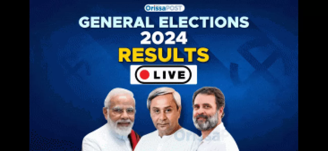 Real-time updates on election results with vote counting underway.
