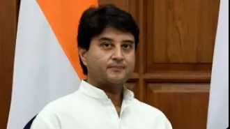 BJP's Jyotiraditya Scindia is currently ahead in the Guna constituency for the Lok Sabha election.
