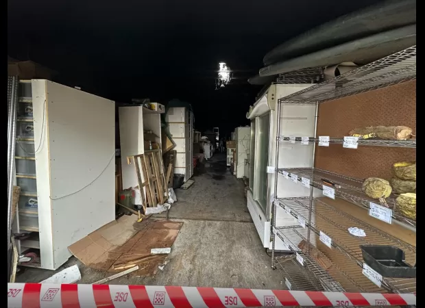 Dozens of dangerous reptiles rescued from Melbourne fire along with hundreds of other reptiles.