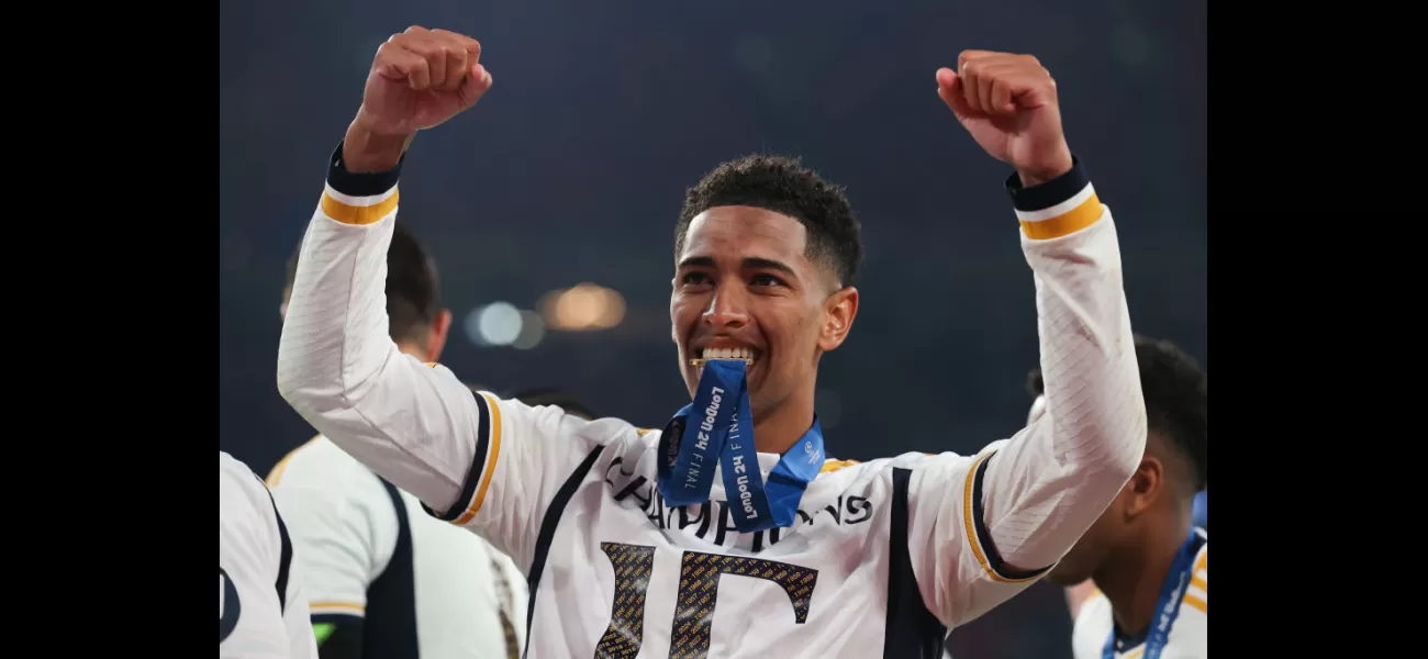 Bellingham wins award after Champions League success, beating out Haaland and Messi.