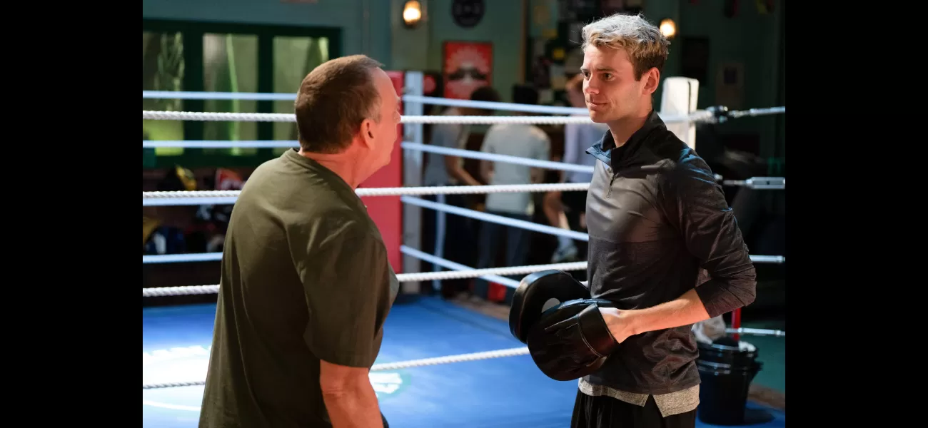 EastEnders star hurt after intense workout routine doesn't go as planned.